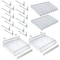 Azar Displays Clear 8 Compartment Divider Bin Cosmetic Tray with Pushers - 8 Slots per Tray, 2-Pack 225830-8COMP-CLR-2PK - alternate 5